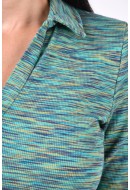 Dress Only Onlsavannah Midi Calf Polo Green Multistripe